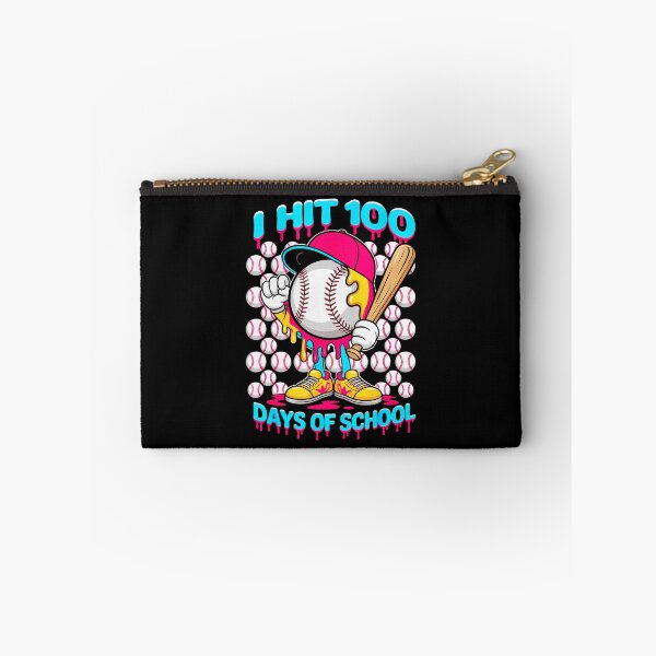 Item preview, I Hit 100 Days of School Baseball Drip Cartoon designed and sold by miaa-artistshop.