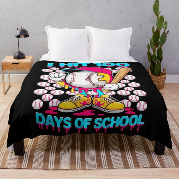 Item preview, I Hit 100 Days of School Baseball Drip Cartoon designed and sold by miaa-artistshop.