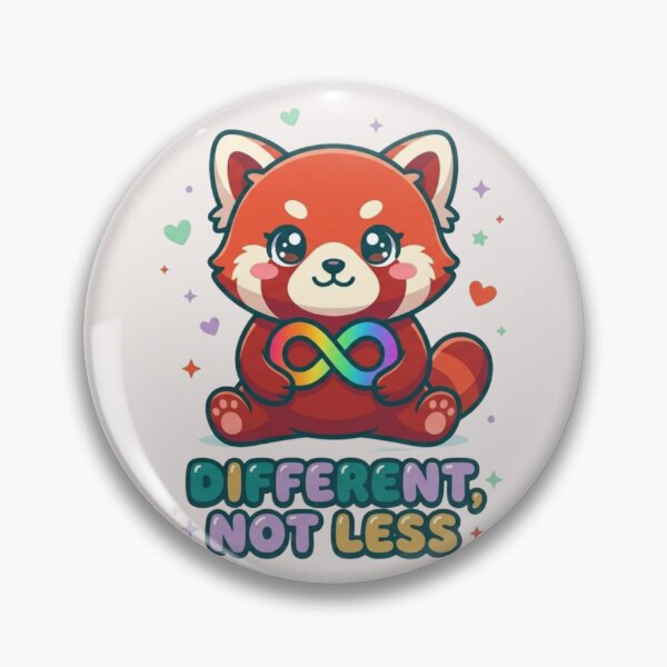 Item preview, Kawaii Red Panda - Different Not Less Neurodiversity designed and sold by David Wasson.