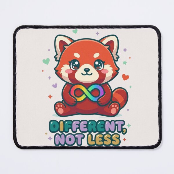 Item preview, Kawaii Red Panda - Different Not Less Neurodiversity designed and sold by David Wasson.