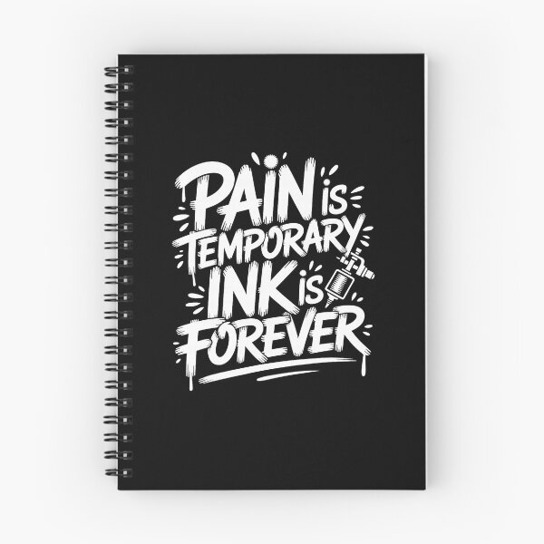 Item preview, Pain is Temporary Ink is Forever Tattoo Humor Lettering designed and sold by Modaozushi216.