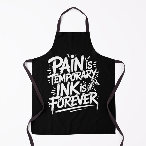 Item preview, Pain is Temporary Ink is Forever Tattoo Humor Lettering designed and sold by Modaozushi216.