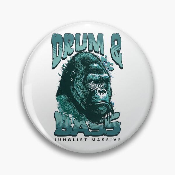 Item preview, DRUM AND BASS - Gorilla Profile (Blue)  designed and sold by Discothreadz.