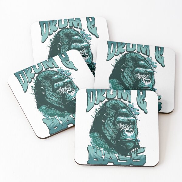 Item preview, DRUM AND BASS - Gorilla Profile (Blue)  designed and sold by Discothreadz.