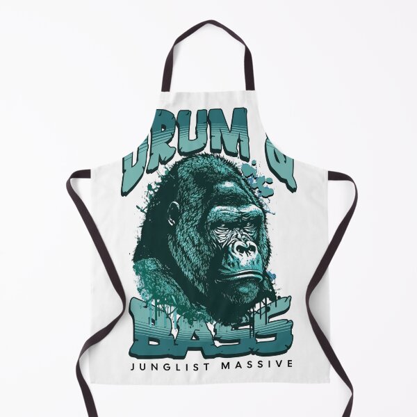 Item preview, DRUM AND BASS - Gorilla Profile (Blue) designed and sold by Discothreadz.