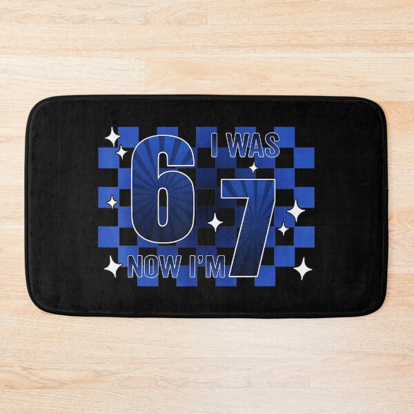 Item preview, I Was 6 Now I'm 7 Funny 7th Birthday Checkerboard designed and sold by gladysenglish.