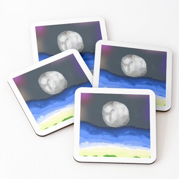 Item preview, Moon at Windy beach designed and sold by Puregel.