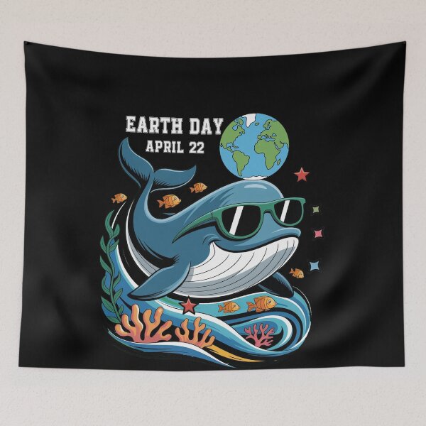 Item preview, Earth Day Ocean Lover Cute Whale Environmental designed and sold by QuiteOrbit.