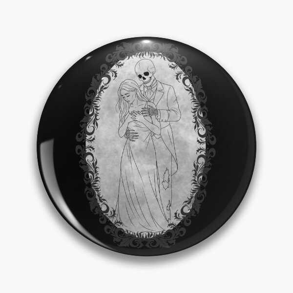 Item preview, Eternal Embrace – Gothic Skeleton Love Victorian Dark Romance Illustration designed and sold by CrimsonChords.