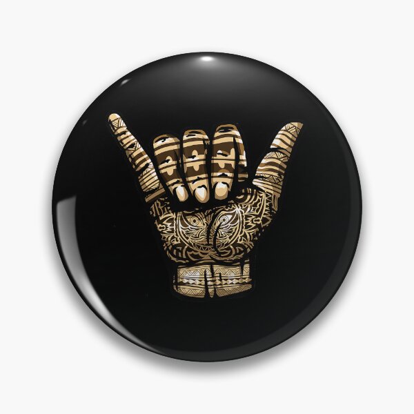 Item preview, Polynesian Shaka Hand Tribal Tattoo Style Island Vibe designed and sold by Modaozushi216.
