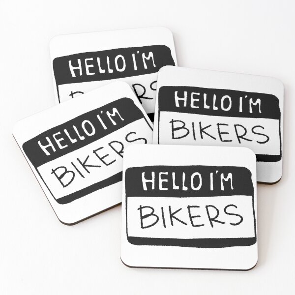 Item preview, Hello I’m Bikers Aesthetic Name Tag Hand Drawn Art designed and sold by RNASstuff.