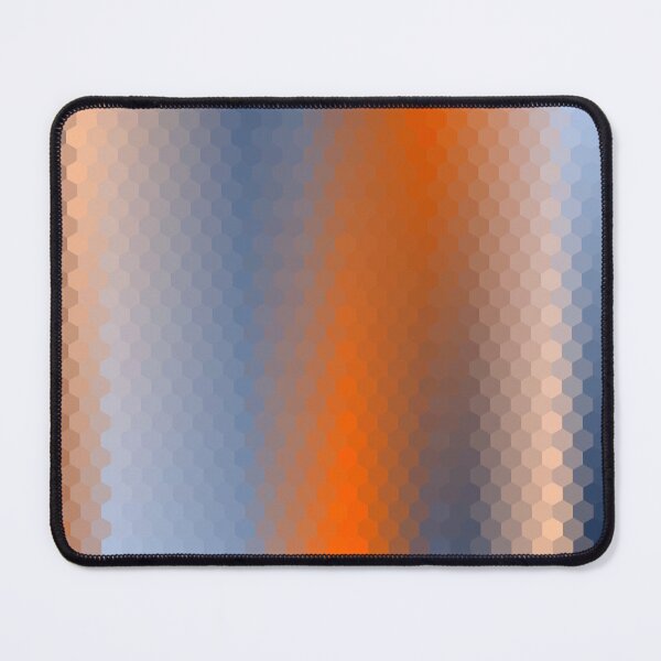 Artikelvorschau, Blau Orange Braun Sechseck Ombre entworfen und verkauft von Shapes-Mania.