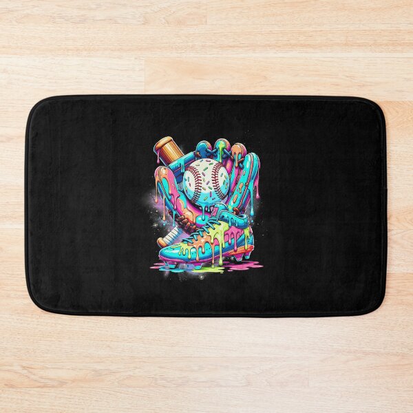 Item preview, Dripping Baseball Ice Cream Style Colorful Street designed and sold by miaa-artistshop.