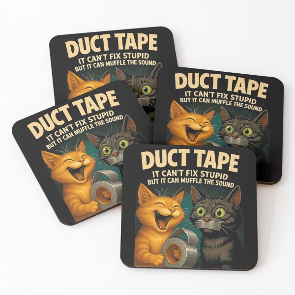 Item preview, Funny Cat Duct Tape Humor designed and sold by printedartgoods.