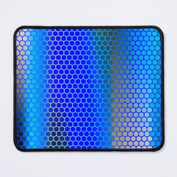 Item preview, Indigo Blue Brown Hexagon Honeycomb Pattern Shapes Mania designed and sold by Shapes-Mania.