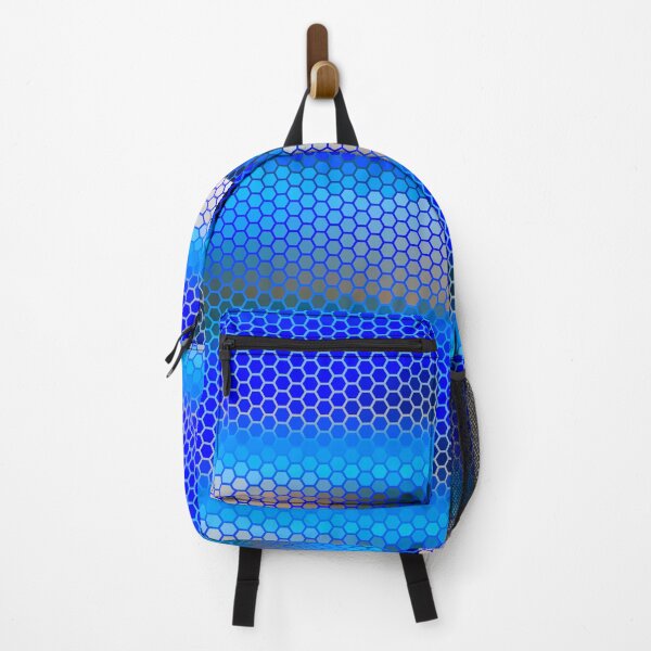 Item preview, Indigo Blue Brown Hexagon Honeycomb Pattern Shapes Mania designed and sold by Shapes-Mania.