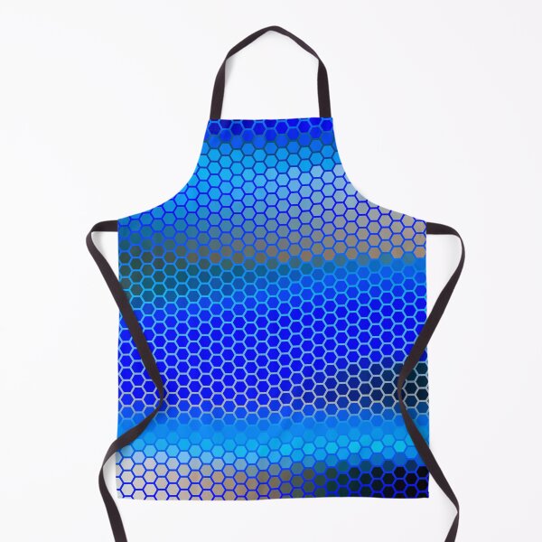 Item preview, Indigo Blue Brown Hexagon Honeycomb Pattern Shapes Mania designed and sold by Shapes-Mania.