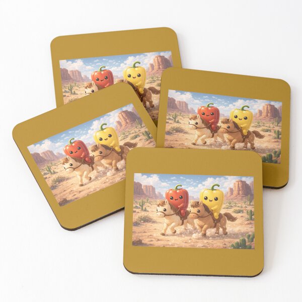 Item preview, Peppers in love riding off into adventure! designed and sold by Magic--nell.