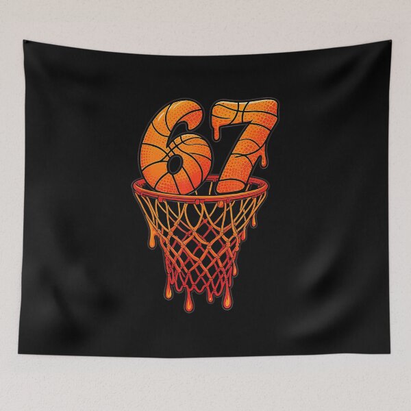 Item preview, Six Seven Basketball Drip Funny  designed and sold by gladysenglish.