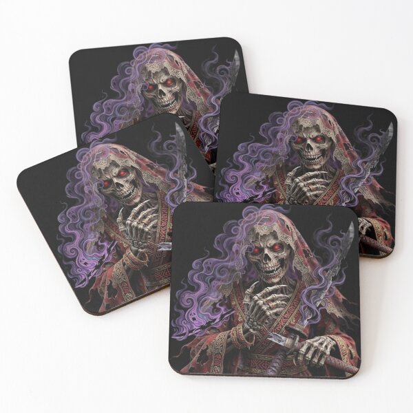 Item preview, Gothic Undead Bridal Wraith - Dark Horror Samurai Reaper Art designed and sold by The monster .