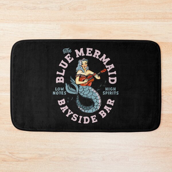 Item preview, Blue Mermaid Bayside Bar Vintage Tattoo Music  designed and sold by Modaozushi216.