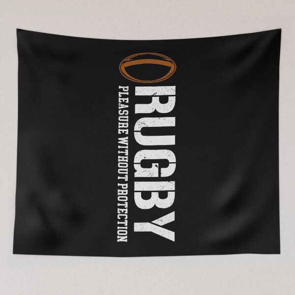 Item preview, Rugby Pleasure Without Protection Funny Rugby Saying designed and sold by GabrieSketcham.