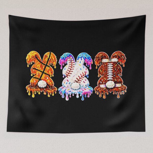 Item preview, Number 2 Sports Ball Ice Cream Drip Colorful designed and sold by miaa-artistshop.