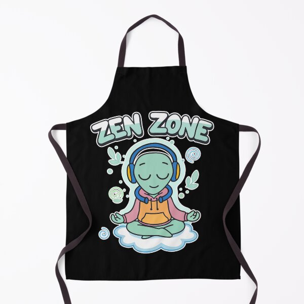 Item preview, Zen Zone Meditating Alien Cartoon designed and sold by Taridesign.