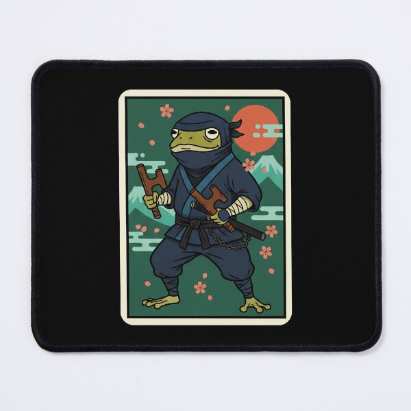 Item preview, Samurai Frog Ninja Katana Japanese Style Cute Warrior designed and sold by JordynLadukeg65.