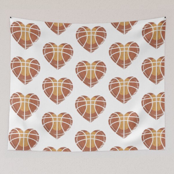 Item preview, Love Basketball funny Distressed Heart Sports designed and sold by QuiteOrbit.