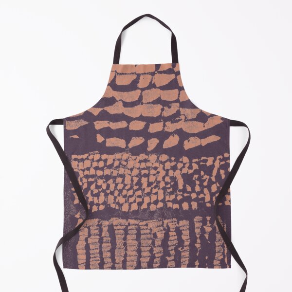 Item preview, Three Grains Textured Monoprint - Fig + Coral designed and sold by Irene Estelle.