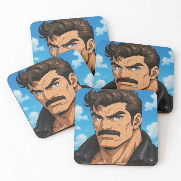 Item preview, Gay Retro Anime Vintage Leather Daddy Colorsplash Tom of Finland Tribute Leather Pride Graphic Design designed and sold by ItsAKinkThing.