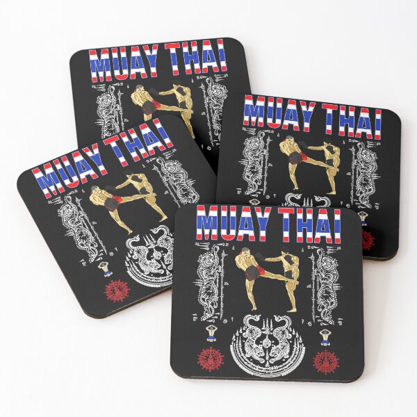 Item preview, Muay Thai Twin Tiger Sak Yant Sawadee Thai Fighter  designed and sold by Modaozushi216.