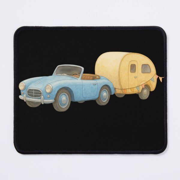 Item preview, Cute Vintage Caravan Road Trip designed and sold by printedartgoods.