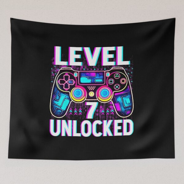 Item preview, Level 7 Unlocked Funny Gamer Birthday  designed and sold by FGTV2021.