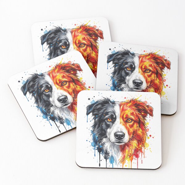 Item preview, Colorful Dog Abstract Art – Split Color Animal Design | Modern Aesthetic Illustration designed and sold by MyStore2025.