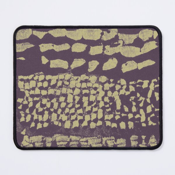 Item preview, Three Grains Textured Monoprint - Fig + Gold designed and sold by Irene Estelle.
