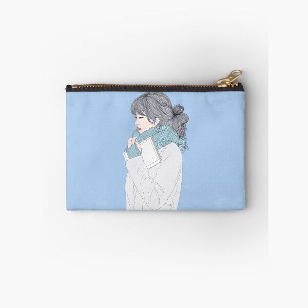 Item preview, Blue Scarf holding a white blank book designed and sold by VesperaVoid.