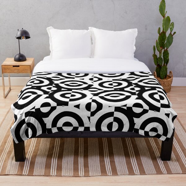 Item preview, Square the Circle Black and White designed and sold by Shapes-Mania.