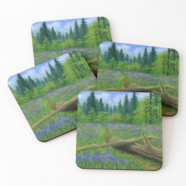 Item preview, Camas in Bloom – Pacific Northwest Wildflower Landscape designed and sold by JilleenPaints.