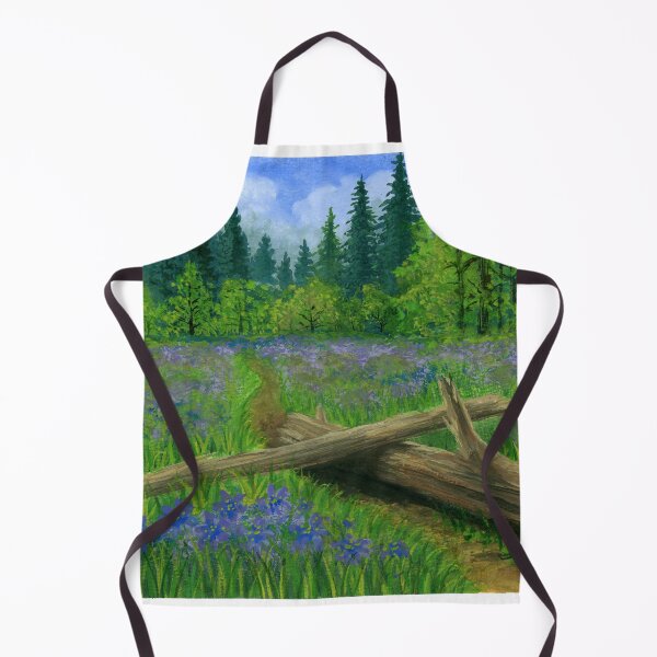 Item preview, Camas in Bloom – Pacific Northwest Wildflower Landscape designed and sold by JilleenPaints.