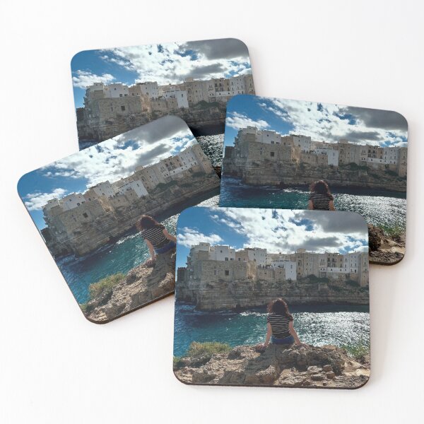 Item preview, Woman Overlooking Como Hotels And & Resorts bCoastal Town designed and sold by Silvalate.