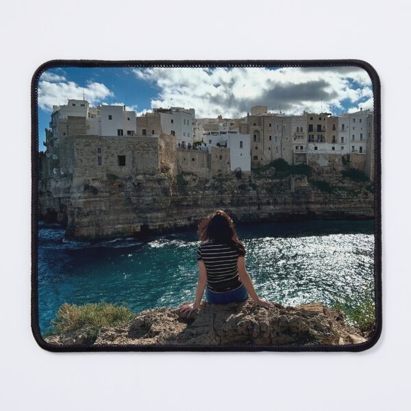 Item preview, Woman Overlooking Como Hotels And & Resorts bCoastal Town designed and sold by Silvalate.