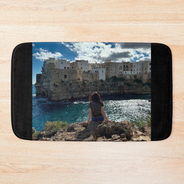 Item preview, Woman Overlooking Como Hotels And & Resorts bCoastal Town designed and sold by Silvalate.