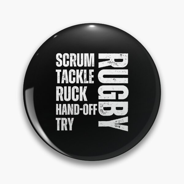 Item preview, Rugby Scrum Tackle Ruck Try Bold Typography Sports designed and sold by GabrieSketcham.