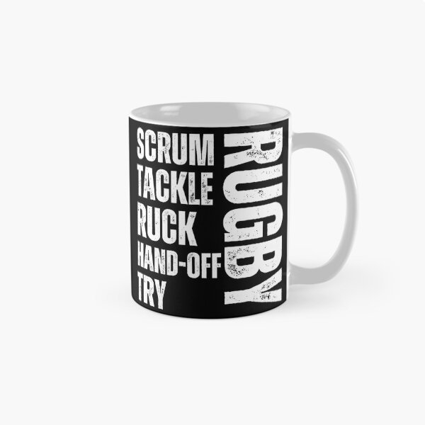Item preview, Rugby Scrum Tackle Ruck Try Bold Typography Sports designed and sold by GabrieSketcham.