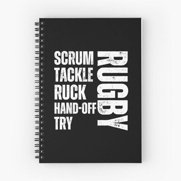 Item preview, Rugby Scrum Tackle Ruck Try Bold Typography Sports designed and sold by GabrieSketcham.