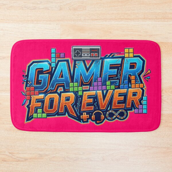 Artikelvorschau, GAMER FOR EVER (TETRIS) - #FF0066 entworfen und verkauft von Marlon Oseguera.