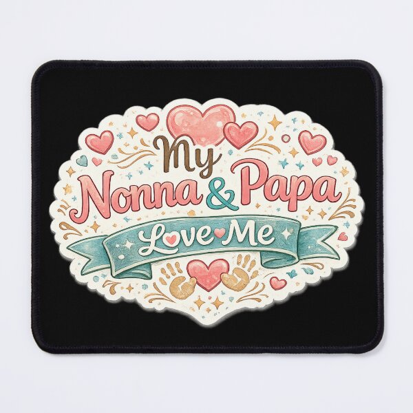 Item preview, my nonna and papa love me grandchild quote designed and sold by CAnastazyshop.