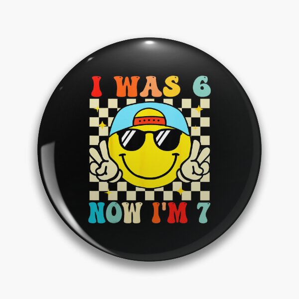 Item preview, I Was 6 Now I’m 7 Smile Face Funny 7th Birthday Meme designed and sold by gladysenglish.